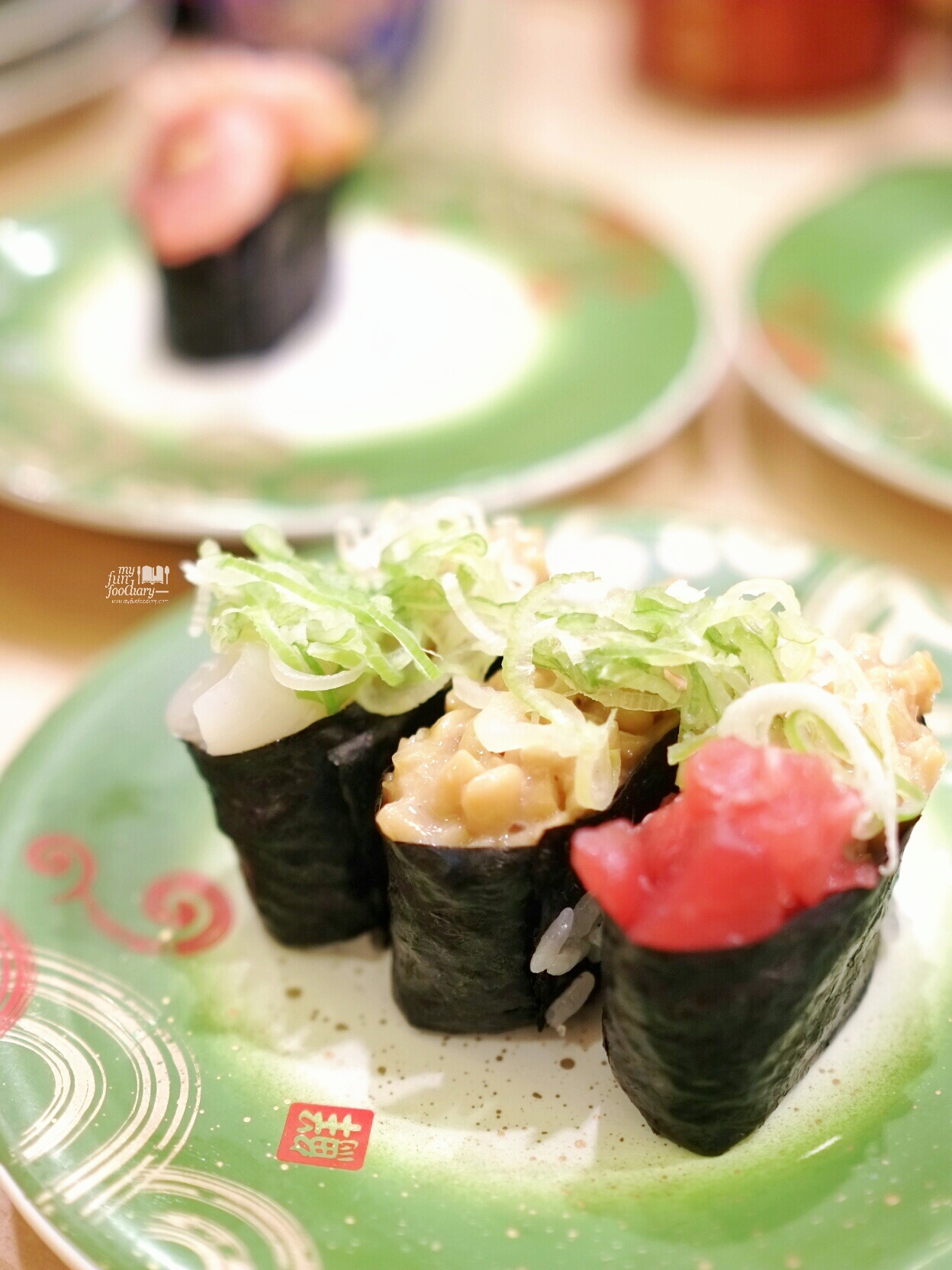 Squid Corn and Tuna Sushi at Toriton Sushi by Myfunfoodiary
