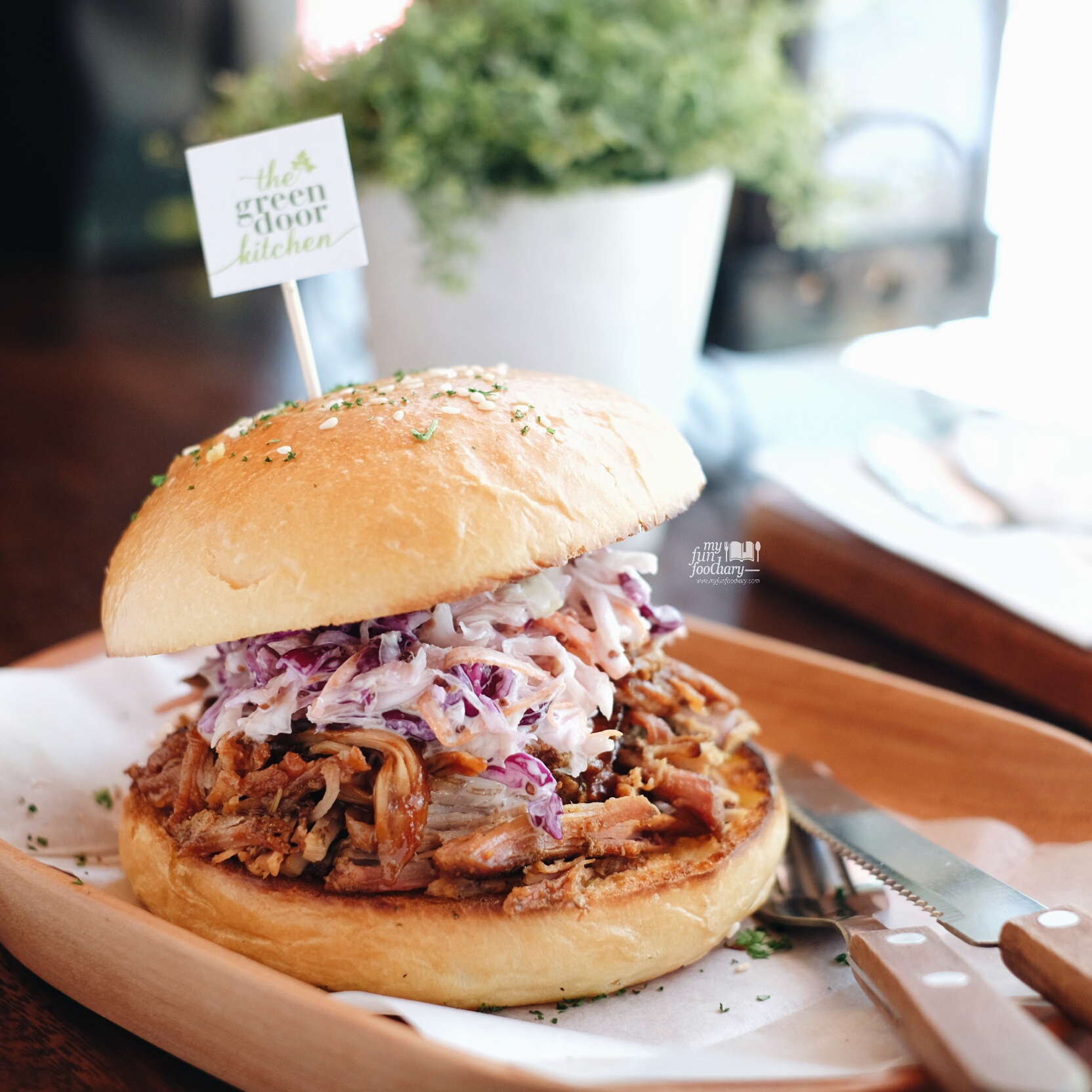 Pulled Pork Sandwich at The Green Door Kitchen by Myfunfoodiary