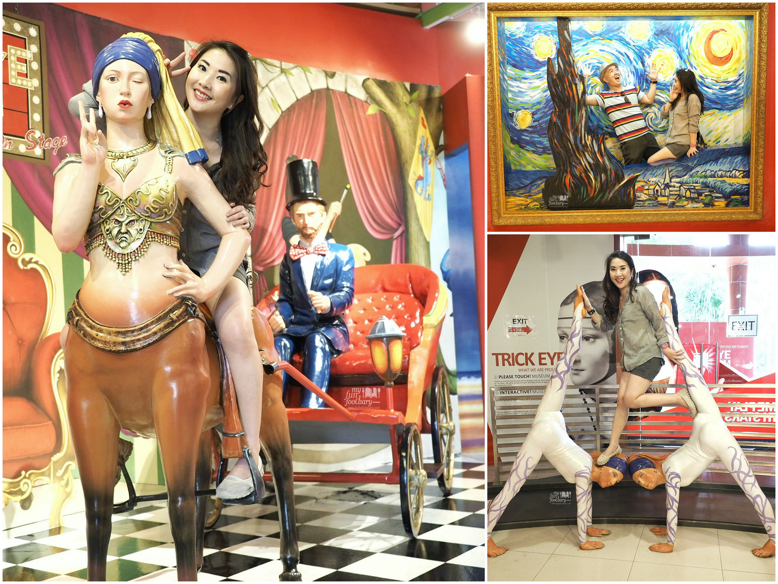 Centaur Chariot - Starry Night - Performers at Trick Eye Museum Singapore by Myfunfoodiary