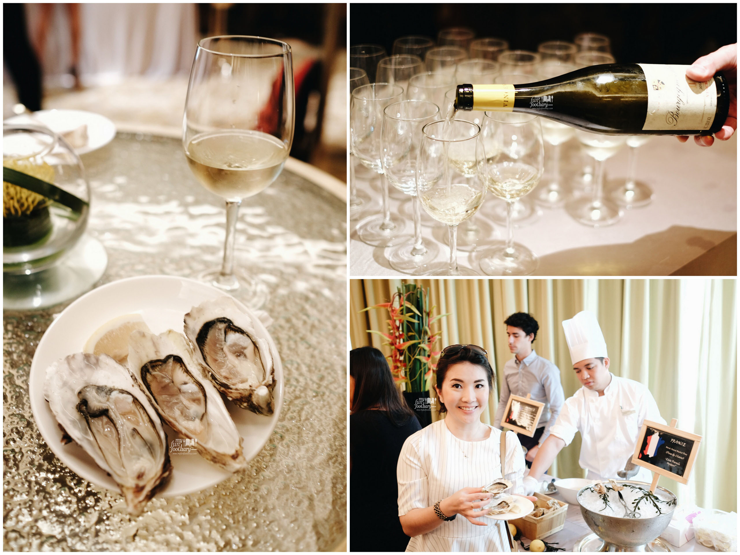 France Oysters pairs with White Wine at Conrad Singapore by Myfunfoodiary
