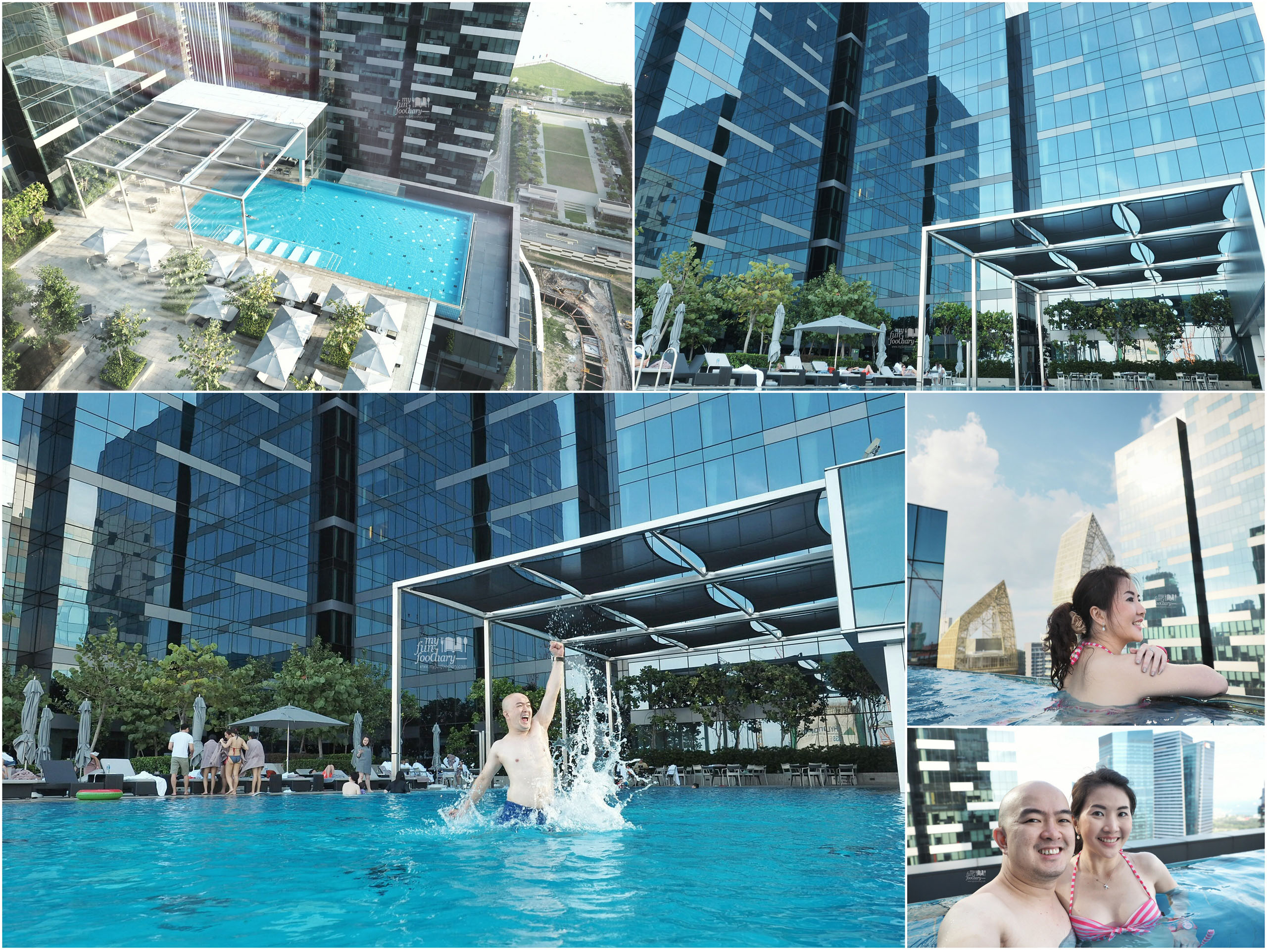 Infinity Pool at Westin Singapore by Myfunfoodiary collage