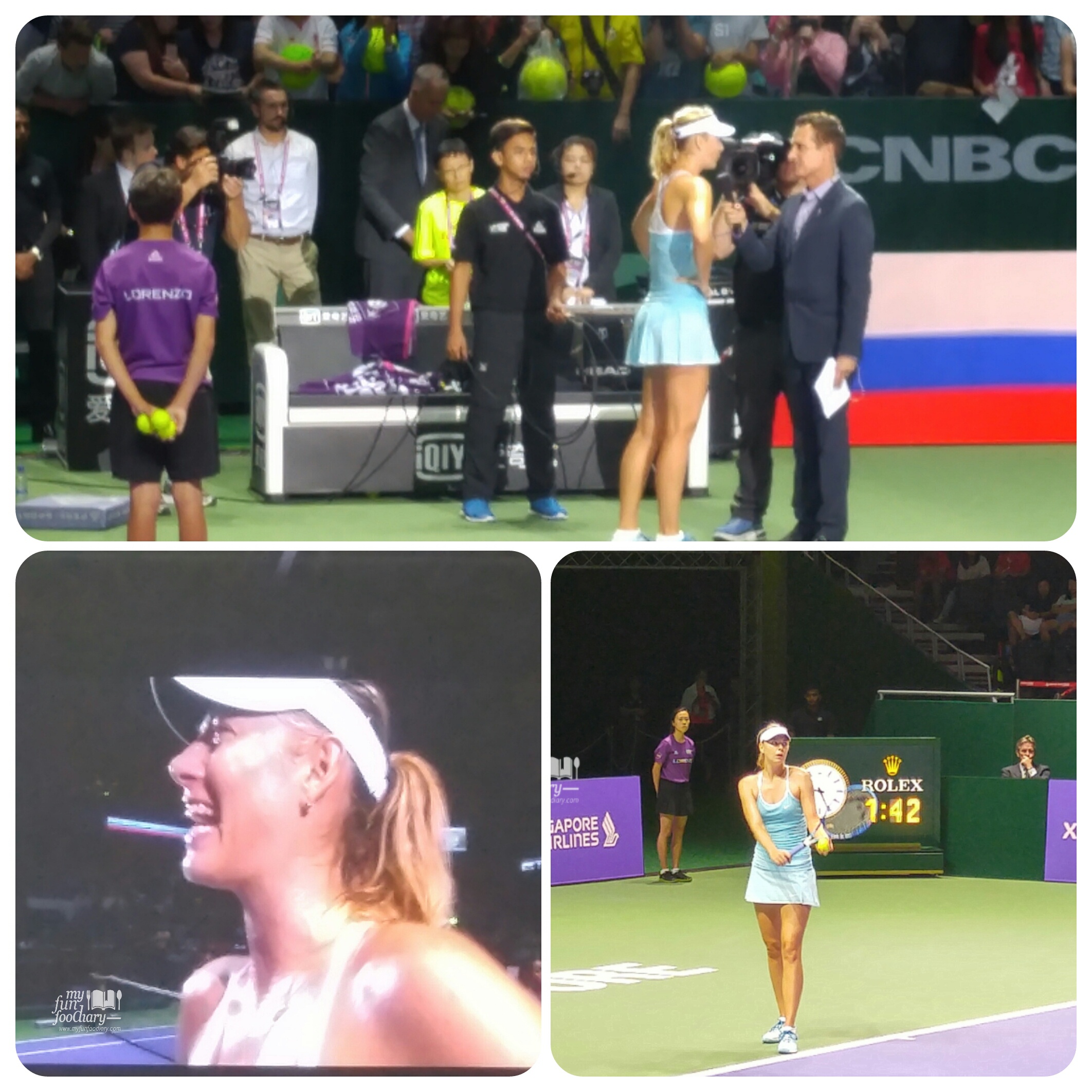 Maria Sharapova Won Against Agniezka Radwanska by Myfunfoodiary