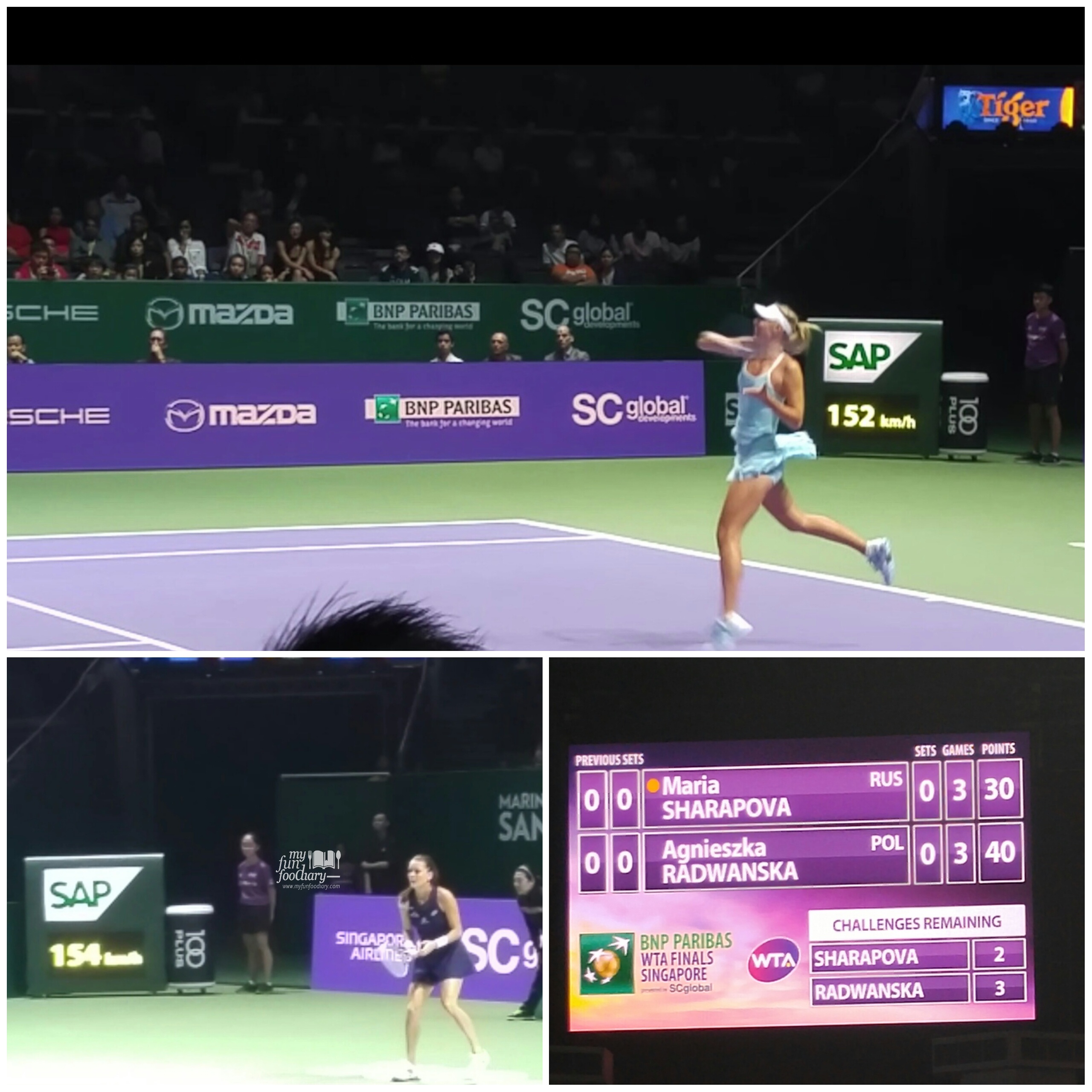 Maria Sharapova vs Agniezska Radwanska by Myfunfoodiary