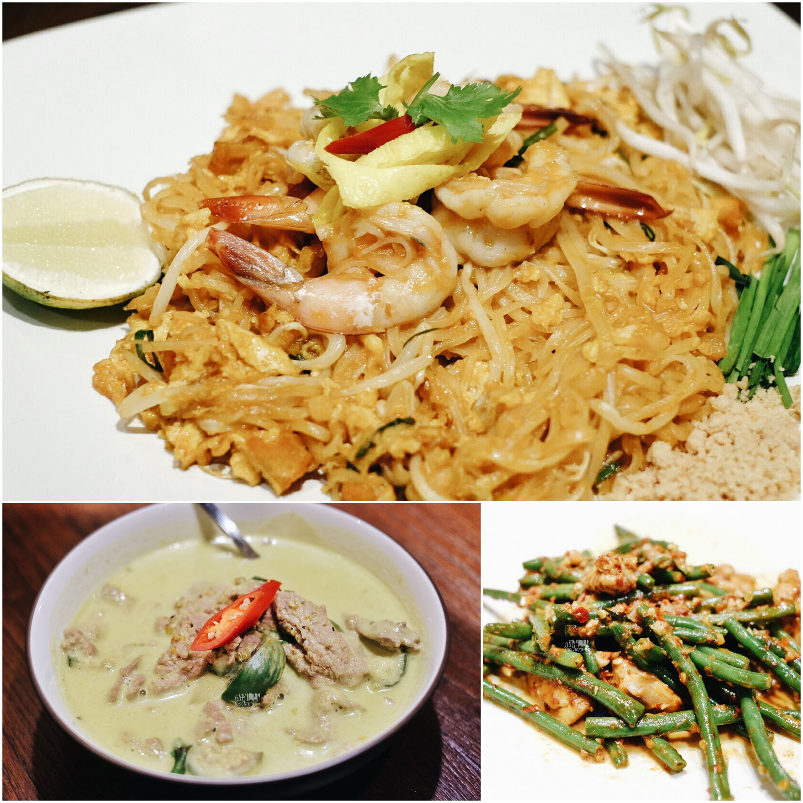 Pad Thai - Green Curry - Beans at Tom Tom PIK by Myfunfoodiary