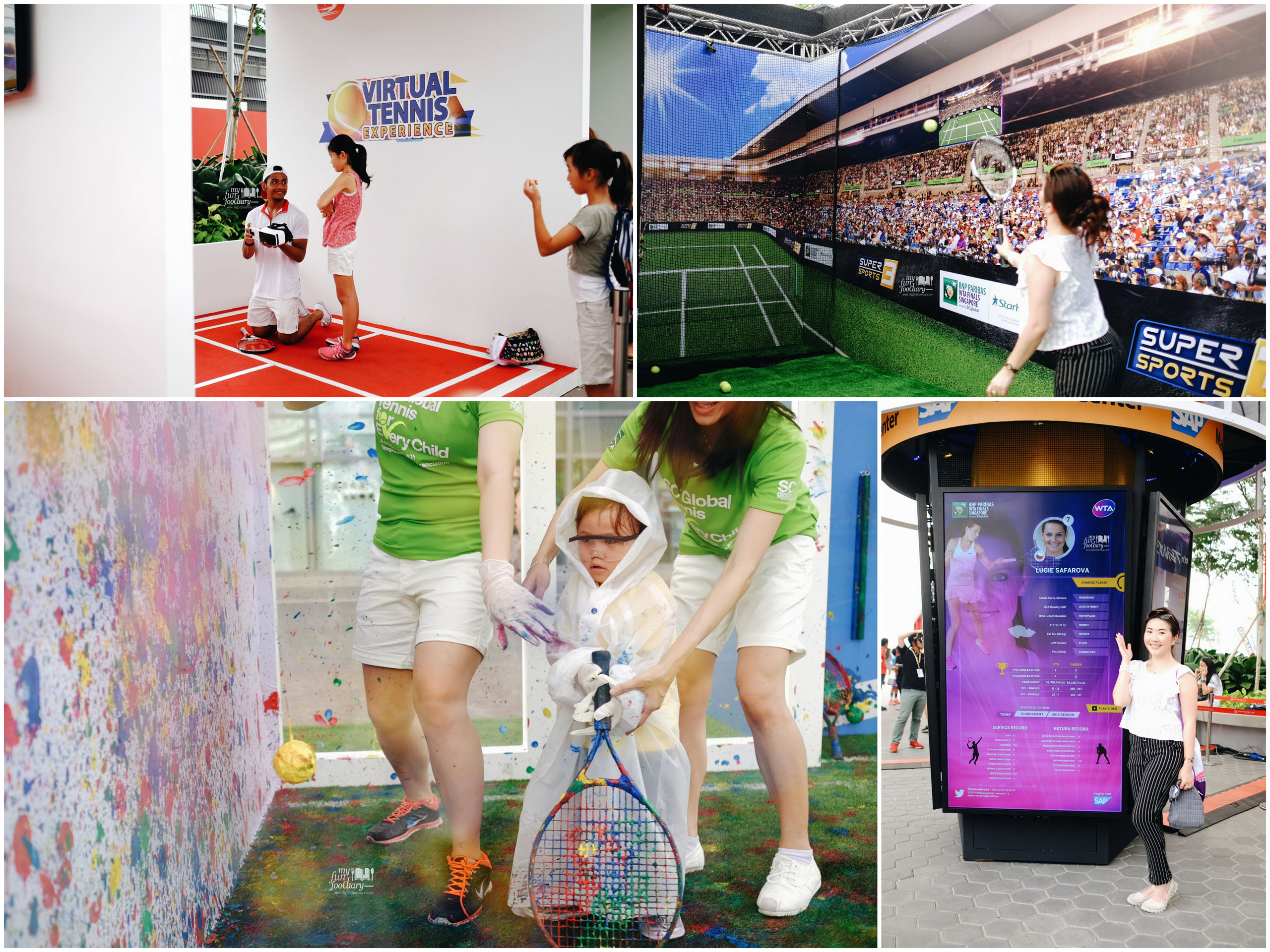 Virtual Tennis Experience at the Fan Zone Singapore by Myfunfoodiary