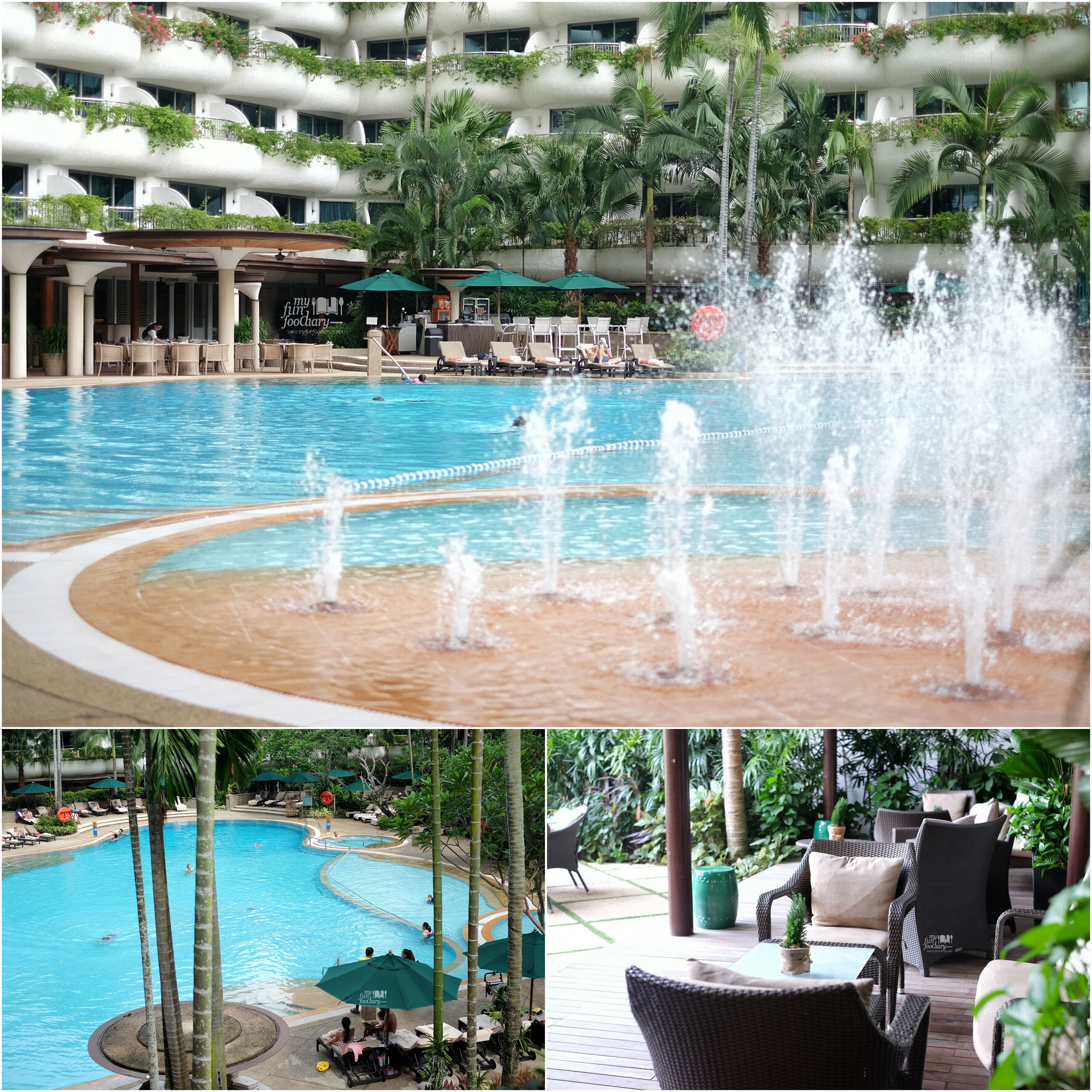 Beautiful Swimming Pool at Shangri-La Singapore by Myfunfoodiary