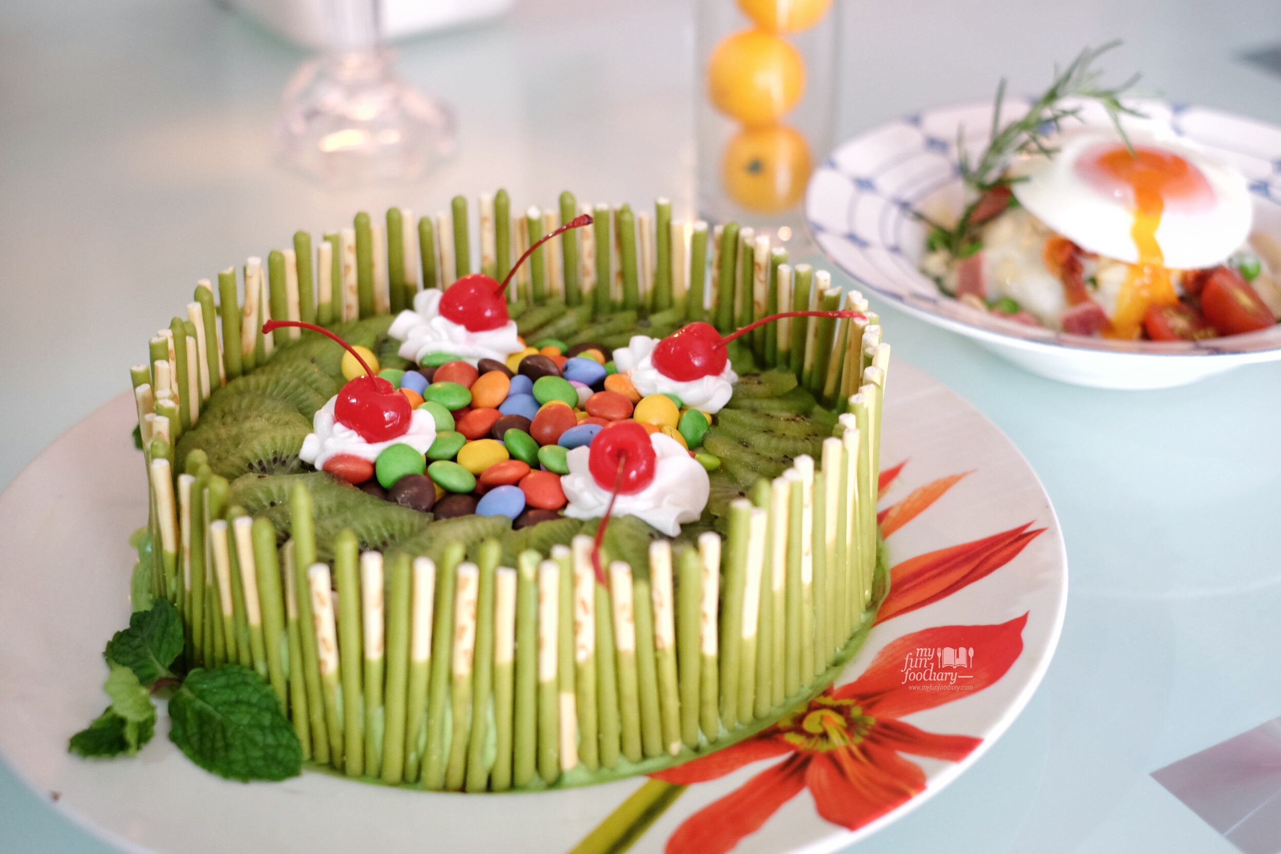 Eco Green Matcha Cake by Chef Billy - By Myfunfoodiary